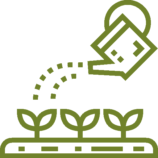Icono plantando verde